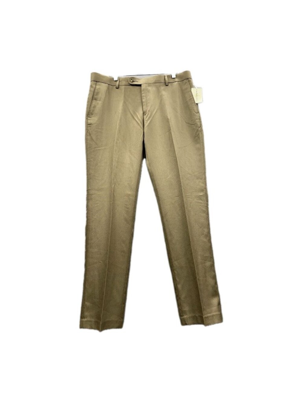 Southern Pines Mens 36x32 Khaki Pants Tan Flat Front Oxford Business Casual Work